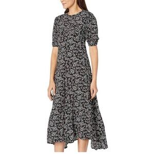 Free people black and white floral dress